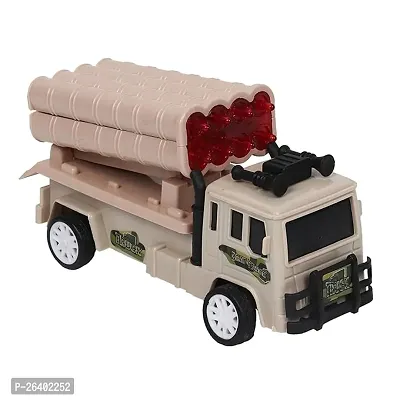 Khilona House Die - Cast Metal Military Tank Pull Back With Light And Music For Boys And Girls Multicolor-thumb0