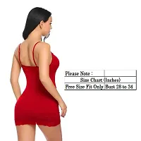 Yooo Shopi Women Babydoll Nightwear Lingerie Stylish with Panty Above Knee and Bra Panty Set (Combo Offer Red )-thumb4
