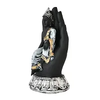 Craftam Polyresin Handcrafted Palm Buddha Statues Showpiece for Living Room Home Decor Vastu Gift-thumb3