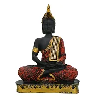 Craftam Resin Sitting Buddha Statue for Home Decor | Gautam Buddha Statue Showpiece Decorative Items for Home Living Room Office Desktop Table Decoration-thumb1