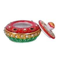 Craftam Marble Sindoor Dani, Sindoor Box, Kumkum Bharani Box (7.5 Cm X 7.5 Cm X 5 Cm)-thumb4