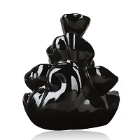 CRAFTAM Polyresin Dropping Smoke Backflow Fountain Cone Incense Holder Showpiece Figurine with Free 10 Back Flow Incense Cones Item Name-thumb3
