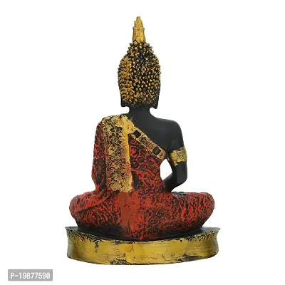 Craftam Resin Sitting Buddha Statue for Home Decor | Gautam Buddha Statue Showpiece Decorative Items for Home Living Room Office Desktop Table Decoration-thumb5