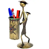 Craftam Wrought Iron Mother and Baby Pen Stand Pencil Holder for Office Table-thumb1