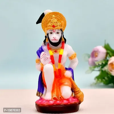 Craftam Polyresin Hanuman Statue Idol Decorative Showpiece (5 Inch)