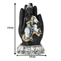 Craftam Polyresin Handcrafted Palm Buddha Statues Showpiece for Living Room Home Decor Vastu Gift-thumb4