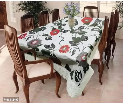 LOTUSKING Table Cloth|Center Table Cover|Round Table Cover|Table Cover 4 Seater/PVC water-2proof-76661-thumb4