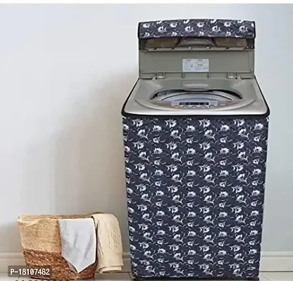 LOTUSKING Waterproof  Dustproof Washing Machine Cover Top Load  Fully Automatic Suitable for 6 kg, 6.2 kg, 6.5 kg , (58 x 89 x 58 cms v4f-thumb0