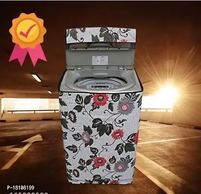 LOTUSKING Waterproof  Dustproof Washing Machine Cover Top Load  Fully Automatic Suitable for 6 kg, 6.2 kg, 6.5 kg , (58 x 89 x 58 cms wq1-thumb0