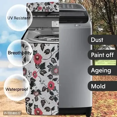 LOTUSKING Waterproof  Dustproof Washing Machine Cover Top Load  Fully Automatic Suitable for 6 kg, 6.2 kg, 6.5 kg , (58 x 89 x 58 cms vf3-thumb5