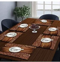 New Colorful Placemat / Dining Table Mat Set Of 6 Pieces-thumb2