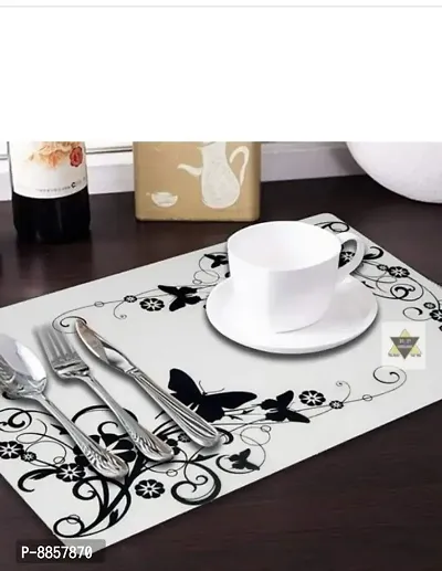 Classy PVC Printed Table Place Mats, Pack of 6