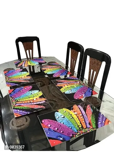 New PVC Placemat/Dining Table Mat Set Of 6 Pieces-thumb3