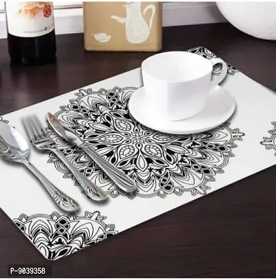 New PVC Placemat/Dining Table Mat Set Of 6 Pieces-thumb4