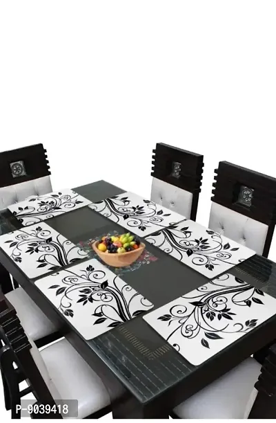 New PVC Placemat/Dining Table Mat Set Of 6 Pieces-thumb4