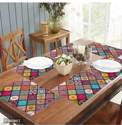 New PVC Placemat/Dining Table Mat Set Of 6 Pieces-thumb5