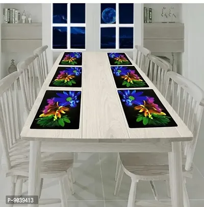 New PVC Placemat/Dining Table Mat Set Of 6 Pieces-thumb5