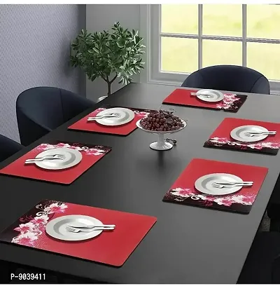 New PVC Placemat/Dining Table Mat Set Of 6 Pieces-thumb2