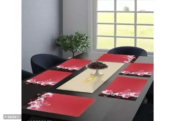 New PVC Placemat/Dining Table Mat Set Of 6 Pieces-thumb3