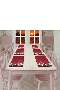 New PVC Placemat/Dining Table Mat Set Of 6 Pieces-thumb4