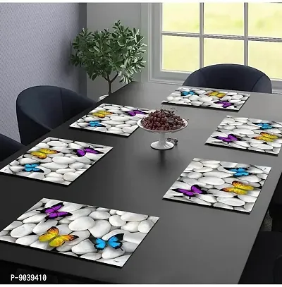 New PVC Placemat/Dining Table Mat Set Of 6 Pieces-thumb2