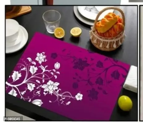 placemat / dining table mat/ fridge mat/drawer met set of 6  pcs( use of multipurpose)-thumb0