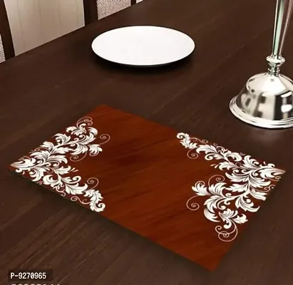 placemat / dining table mat/ fridge mat/drawer met set of 6  pcs( use of multipurpose)-thumb0