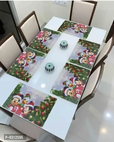 placemat / dining table mat/ fridge mat/drawer met set of 6  pcs( use of multipurpose)