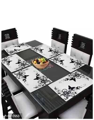 placemat / dining table mat/ fridge mat/drawer met set of 6  pcs( use of multipurpose)-thumb3