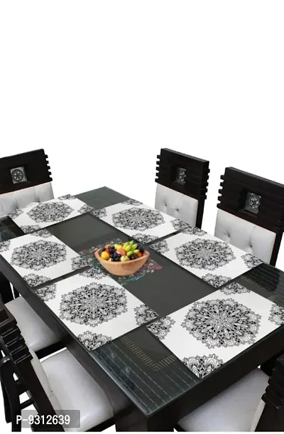 placemat / dining table mat/ fridge mat/drawer met set of 6  pcs( use of multipurpose)-thumb3