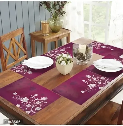 placemat / dining table mat/ fridge mat/drawer met set of 6  pcs( use of multipurpose)-thumb5