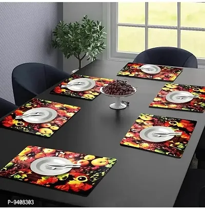 placemat / dining table mat/ fridge mat/drawer met set of 6  pcs( use of multipurpose)-thumb4