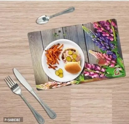 placemat / dining table mat/ fridge mat/drawer met set of 6  pcs( use of multipurpose)-thumb4