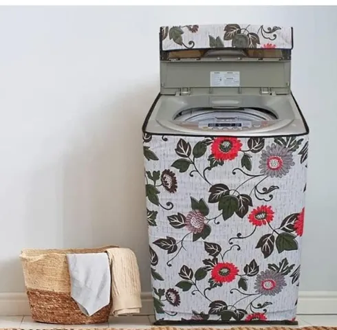 Designer Polyester Top Loading Washing Machine Cover vol-2