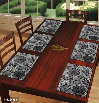 placemat / dining table mat/ fridge mat/drawer met set of 6  pcs( use of multipurpose)-thumb0