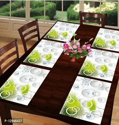 placemat / dining table mat/ fridge mat/drawer met set of 6  pcs( use of multipurpose)-thumb0