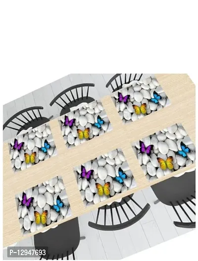 placemat / dining table mat/ fridge mat/drawer met set of 6  pcs( use of multipurpose)-thumb5