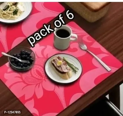 placemat / dining table mat/ fridge mat/drawer met set of 6  pcs( use of multipurpose)-thumb3