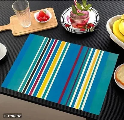 placemat / dining table mat/ fridge mat/drawer met set of 6  pcs( use of multipurpose)-thumb0