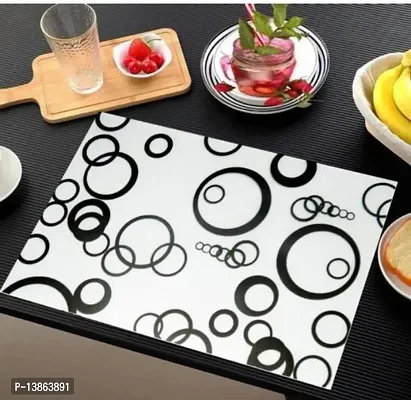 placemat / dining table mat/ fridge mat/drawer met set of 6  pcs( use of multipurpose)-thumb0