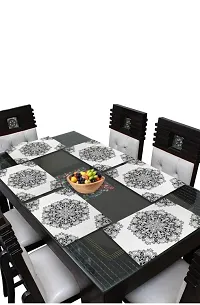 placemat / dining table mat/ fridge mat/drawer met set of 6  pcs( use of multipurpose)-thumb3