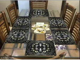 placemat / dining table mat/ fridge mat/drawer met set of 6  pcs( use of multipurpose)-thumb1