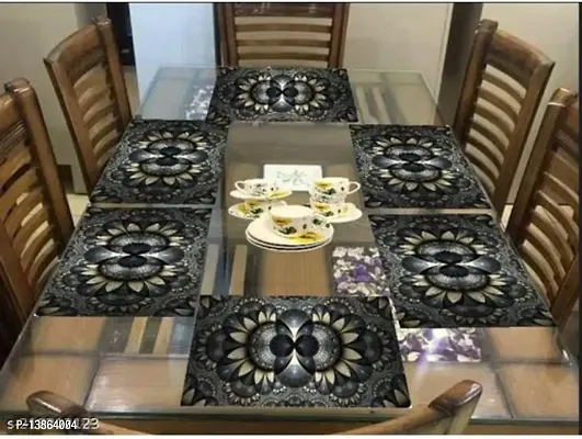 placemat / dining table mat/ fridge mat/drawer met set of 6  pcs( use of multipurpose)-thumb2