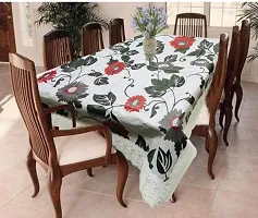 LOTUSKING Table Cloth|Center Table Cover|Round Table Cover|Table Cover 4 Seater/PVC waterproof-thumb2
