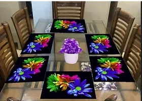 placemat / dining table mat/ fridge mat/drawer met set of 6  pcs( use of multipurpose)-thumb1