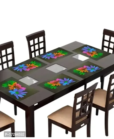 placemat / dining table mat/ fridge mat/drawer met set of 6  pcs( use of multipurpose)-thumb0