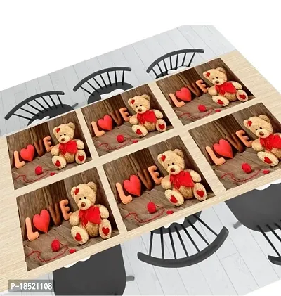 placemat / dining table mat/ fridge mat/drawer met set of 6  pcs( use of multipurpose)-thumb4