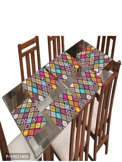 placemat / dining table mat/ fridge mat/drawer met set of 6  pcs( use of multipurpose)-thumb3