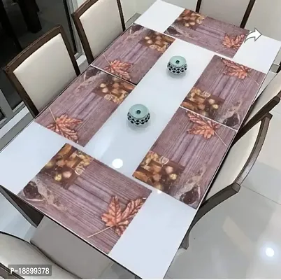 placemat / dining table mat/ fridge mat/drawer met set of 6  pcs( use of multipurpose)-thumb0