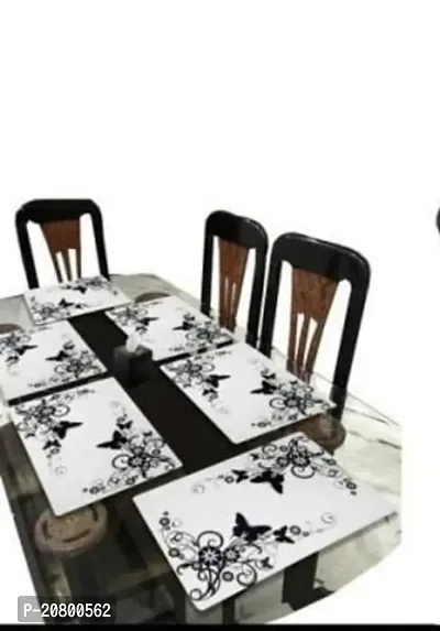 placemat / dining table mat/ fridge mat/drawer met set of 6  pcs( use of multipurpose)-thumb2